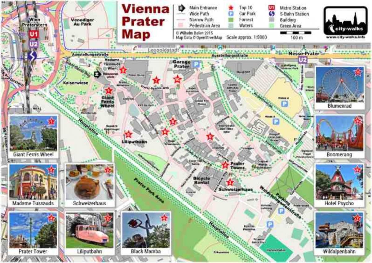 Карта Венский парк и ездить