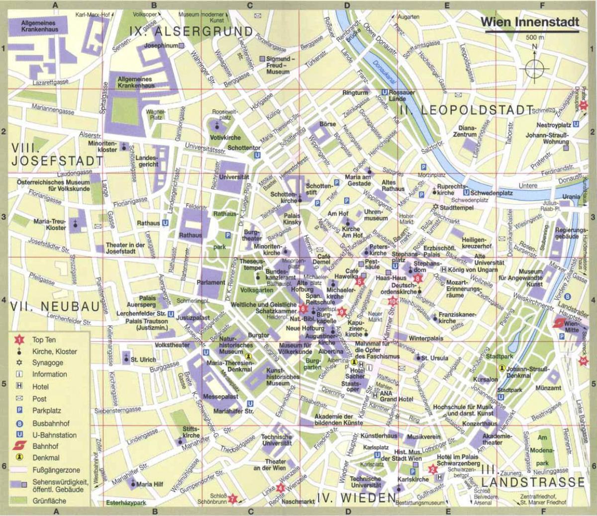 Вена карта города