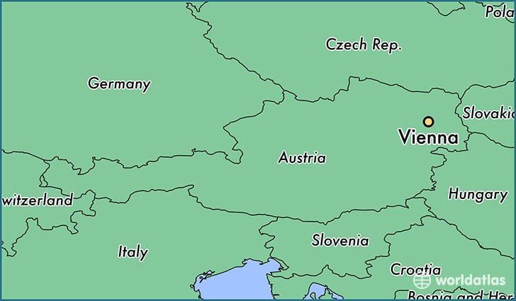 Вена на карте