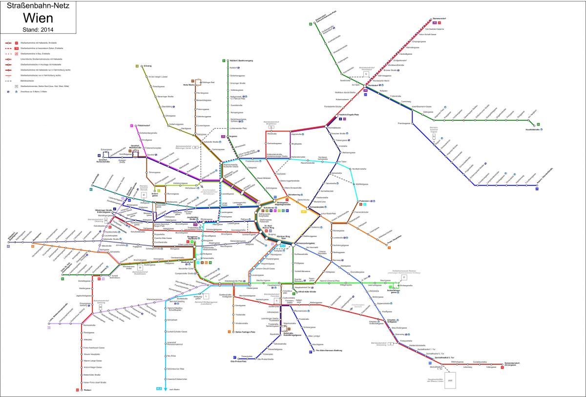 Вена strassenbahn карте