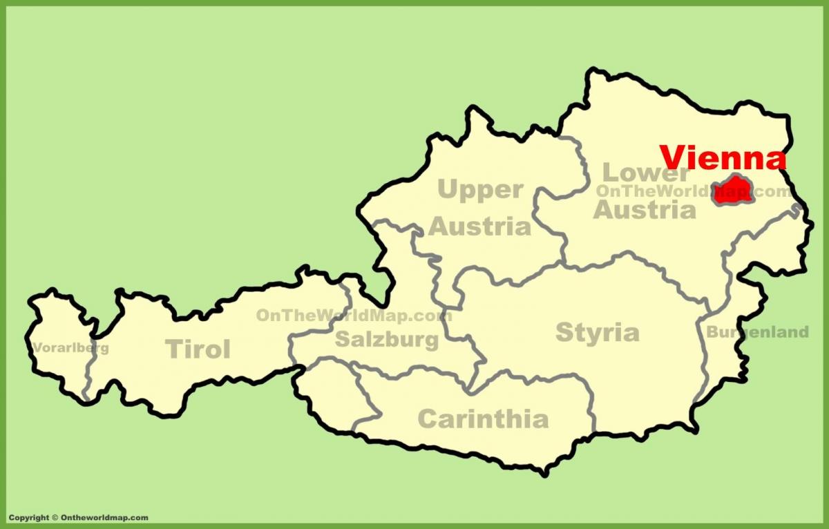 Карта Вены расположение