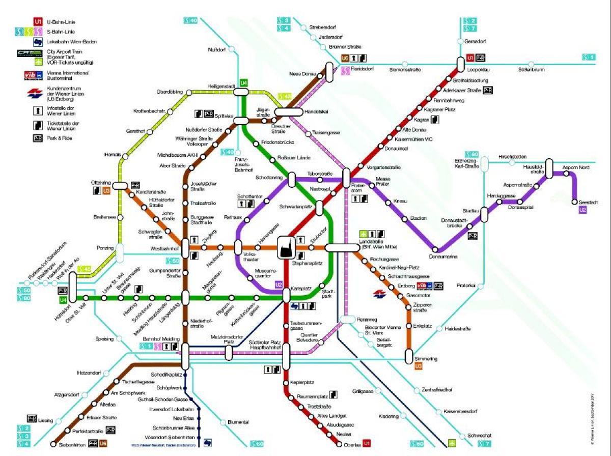 Вена метро карта