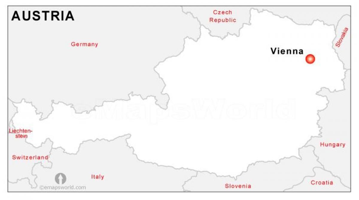 Карта столице Австрии