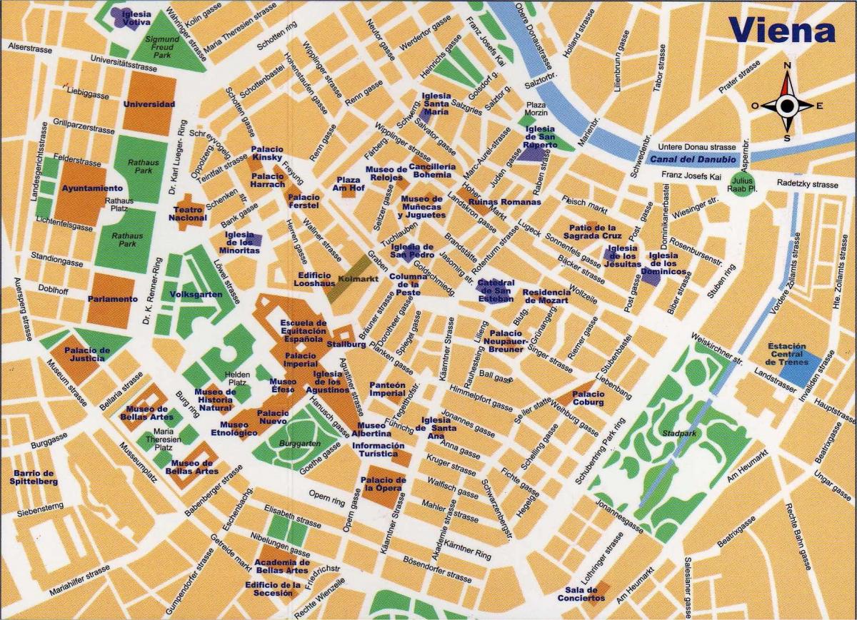 Карту улица Центральная Вена