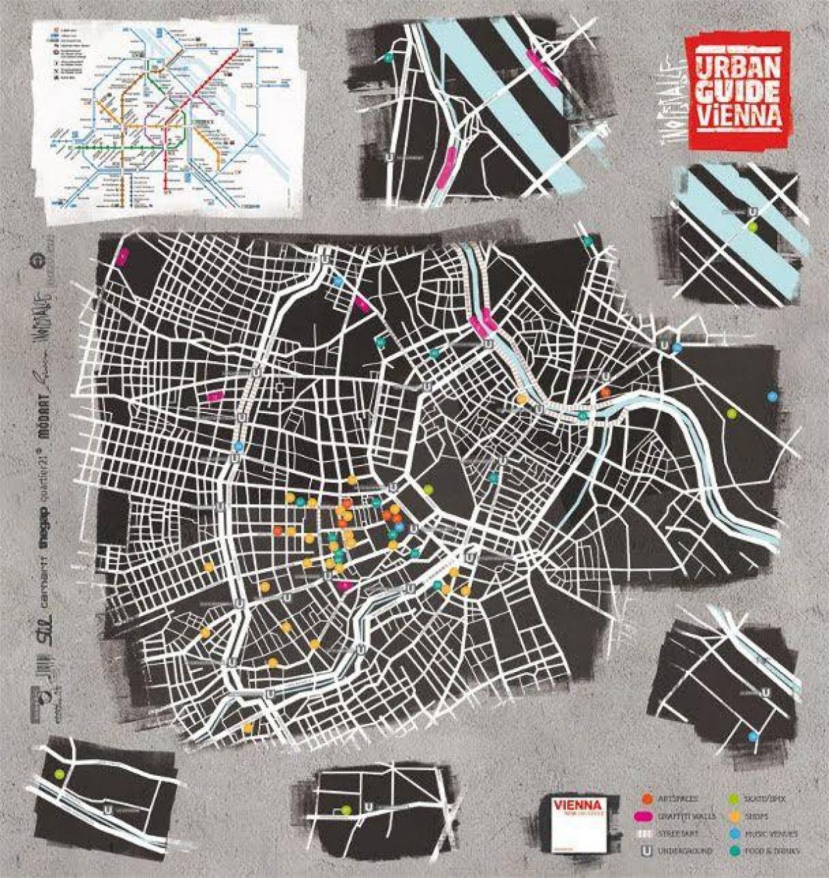 Карта уличного искусства Вена