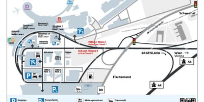 Карта Венского аэропорта 