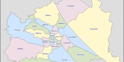 Вена Австрия район на карте
