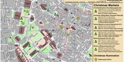 Карта Вена Рождественский рынок