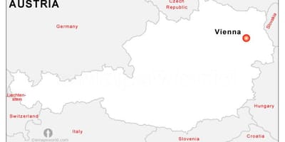 Карта столице Австрии