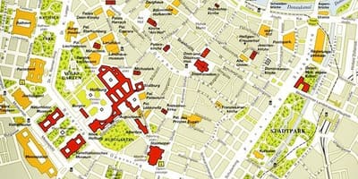 Вена исторический центр на карте 