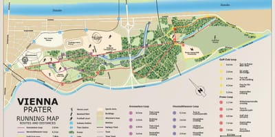 Пратер Вена карта