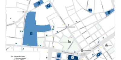 Карта Венский университет