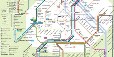 Карта Вена S7 маршруту