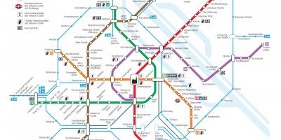Вена Австрия карта метро 