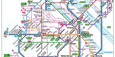 Карта Вены Австрия поезд