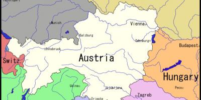 Карта Вены и окрестностей